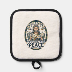 Jesus Coupon Thrift Frugal Shirt Faith Based Desig Pot Holder