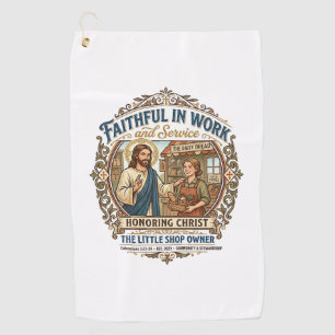 Jesus Craft Seller Etsy Maker Shirt Faith Based De Golf Towel