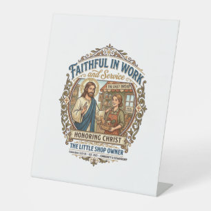 Jesus Craft Seller Etsy Maker Shirt Faith Based De Pedestal Sign