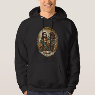 Jesus Crashing Party Jenga Tower Game Fail Humor_1 Hoodie