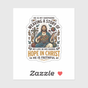 Jesus Crochet Knitting T-Shirt Inspirational Faith