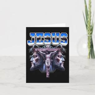 Jesus Cross Christian 90s Bootleg Style Card