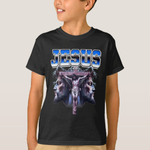 Jesus Cross Christian 90s Bootleg Style T-Shirt