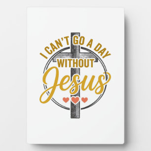 Jesus Cross Christian Typography Shirt Design_1 Plaque