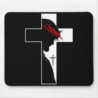 Jesus Cross Crown Of Ns Christian Faith Symbol Mouse Pad