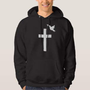 Jesus Cross Dove Olive Branch Easter Christmas Chr Hoodie