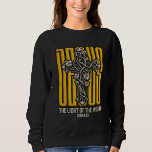 Jesus Cross Embroidered  Sweatshirt