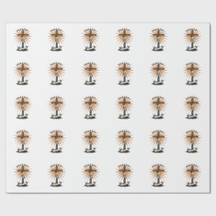 Jesus Cross Faith Vintage Engraving Christian Shir Wrapping Paper
