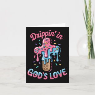 Jesus Cross Gods Love Kids Christian Ice Cream Dri Card