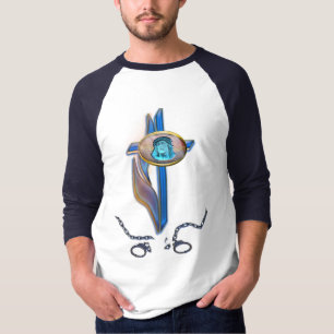 Jesus cross mens t-shirts