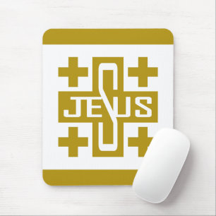 Jesus' Cross Mouse Pad
