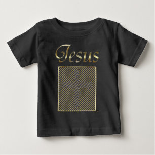 JESUS Cross Optical Illusion Baby T-Shirt