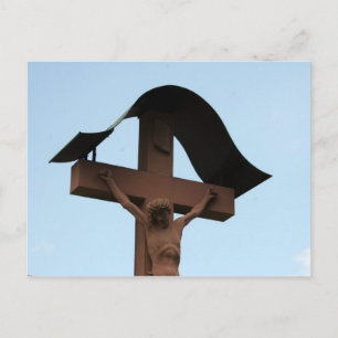 jesus cross postcard