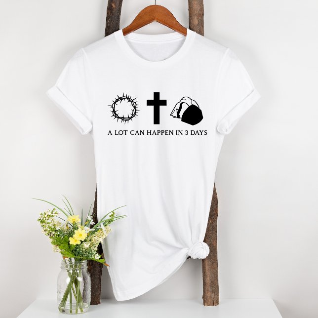 Jesus Cross Resurrection Easter 3 Days Bible T-Shirt (Creator Uploaded)
