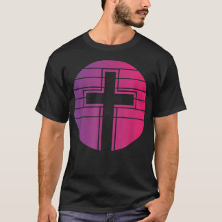 Jesus Cross Retro Style Vintage  T-Shirt