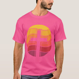 Jesus Cross Retro Style Vintage T-Shirt