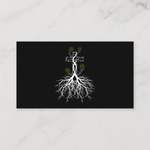 Jesus Cross Roots Sunflowers Faith Religious Business Card
