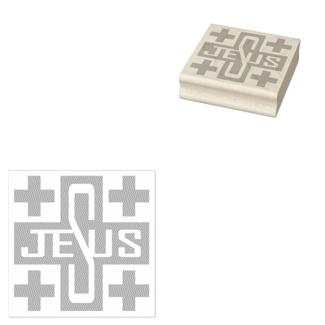 Jesus' Cross Rubber Stamp (Stamped)