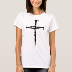Jesus Cross Three Nails Christian Vintage T-Shirt