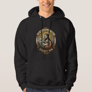 Jesus Crossing Arms Internet Troll Face Emoji Humo Hoodie