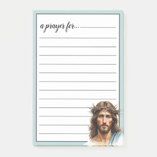 Jesus Crown of Thorns Portrait War Room Prayer Post-it Notes
