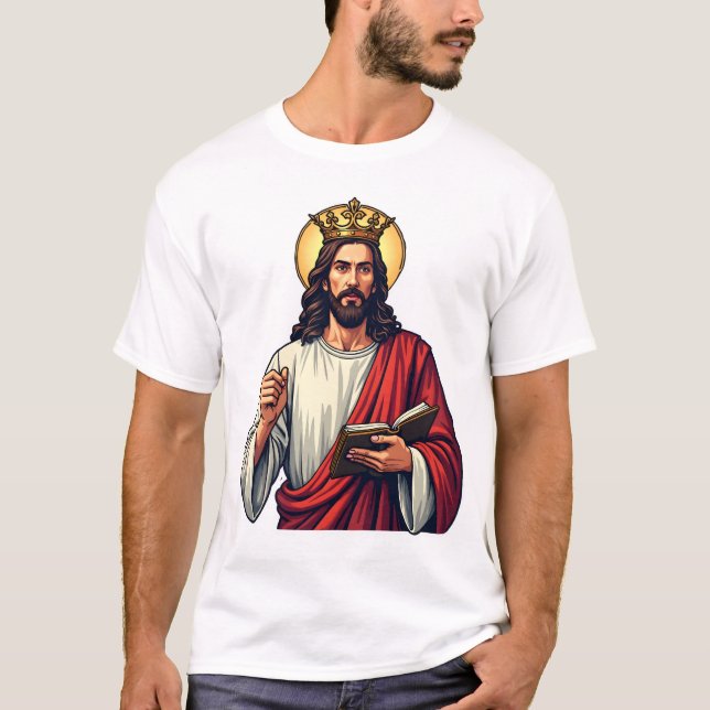 Jesus Crown Scroll Vintage Engraving Shirt 2 (Front)