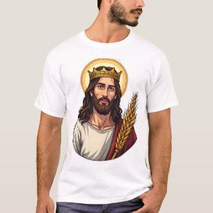 Jesus Crown Wheat Vintage Engraving Shirt