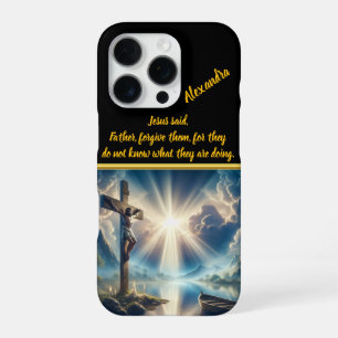 Jesus Crucified Above Waters Awaiting Resurrection iPhone 16 Pro Case