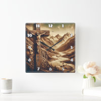 Jesus Crucified in Mountain Landscape