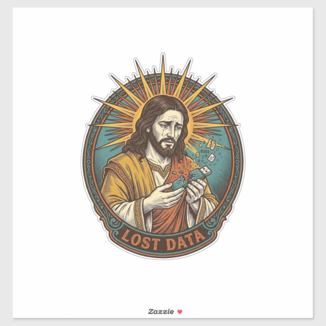 Jesus Crushed USB Flash Drive Lost Data Humor_1 (Sheet)