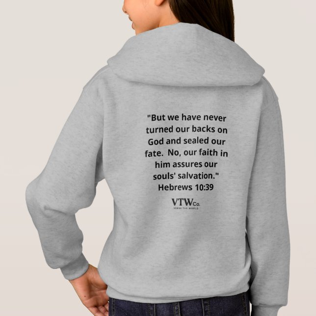 Jesus > Culture Girls Hoodie (Back)