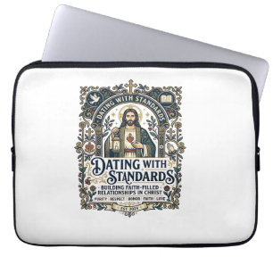 Jesus Dating Christian Relationship Humour Shirt F Laptop Sleeve