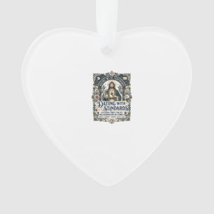 Jesus Dating Christian Relationship Humour Shirt F Ornament