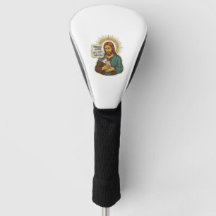 Jesus Dead Phone No Music Heavy Lift Gym Humor_1 Golf Head Cover