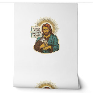 Jesus Dead Phone No Music Heavy Lift Gym Humor_1 Wallpaper