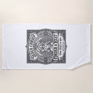Jesus Declutter Clean Home Shirt Christian Graphic Beach Towel