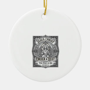 Jesus Declutter Clean Home Shirt Christian Graphic Ceramic Tree Decoration