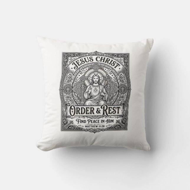 Jesus Declutter Clean Home Shirt Christian Graphic Cushion (Front)