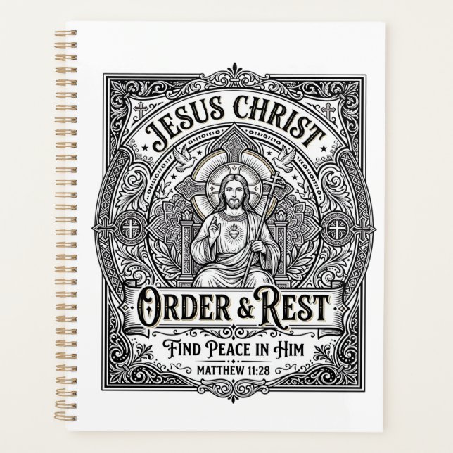 Jesus Declutter Clean Home Shirt Christian Graphic Planner (Front)