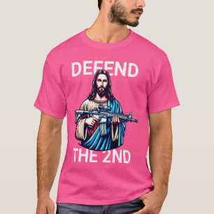 Jesus Defend The 2nd Amendment US Constitution Pat T-Shirt