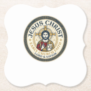 Jesus Desert Fathers Ancient Christian T-Shirt Ins Paper Coaster