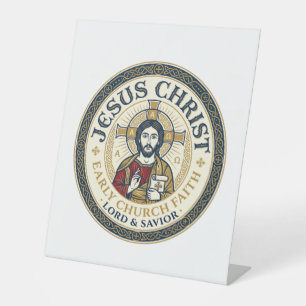 Jesus Desert Fathers Ancient Christian T-Shirt Ins Pedestal Sign