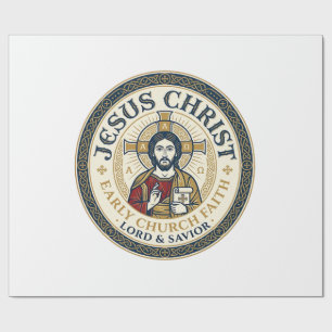 Jesus Desert Fathers Ancient Christian T-Shirt Ins Wrapping Paper