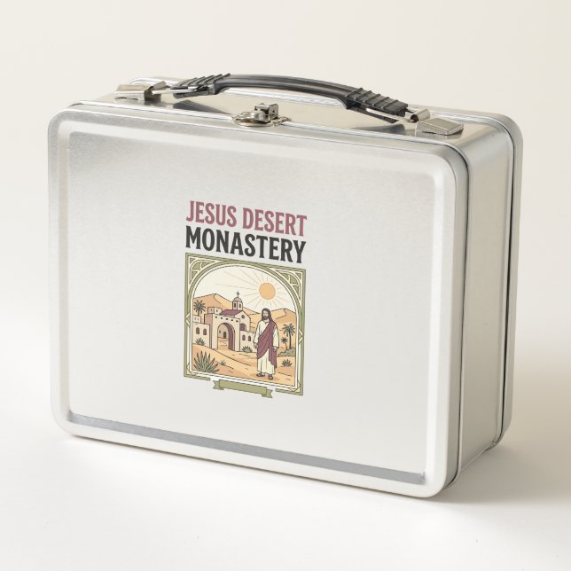 Jesus Desert Monastery Jesus Desert Monastery Chri Metal Lunch Box (Front)