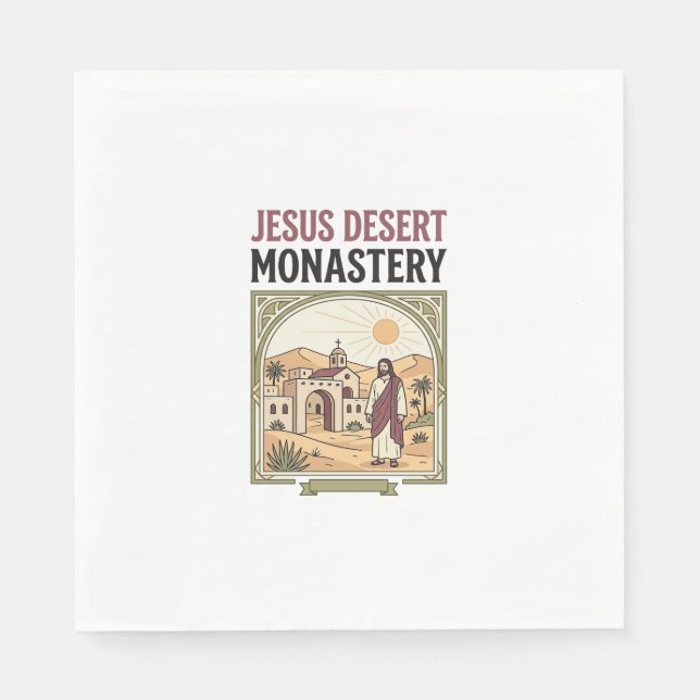 Jesus Desert Monastery Jesus Desert Monastery Chri Napkin (Front)