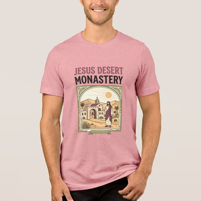 Jesus Desert Monastery Jesus Desert Monastery Chri Tri-Blend Shirt (Front)