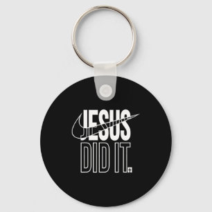 Jesus Did It He Is Risen Christian Religious Cross Key Ring