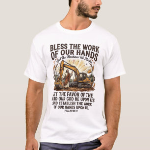 Jesus Diesel Mechanic Heavy Equipment Shirt Faith