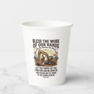 Jesus Diesel Mechanic Heavy Equipment Shirt Faith  Paper Cups