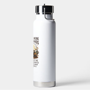 Jesus Diesel Mechanic Heavy Equipment Shirt Faith  Water Bottle